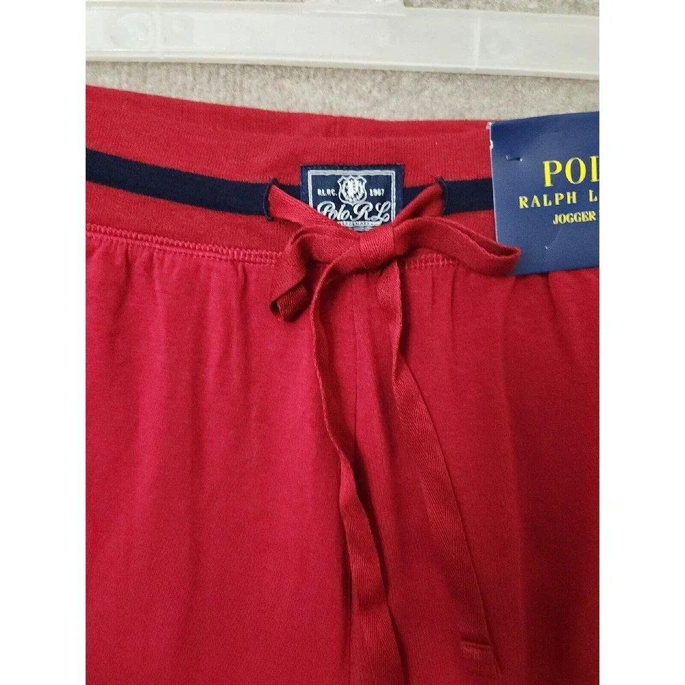 Polo Ralph Lauren Polo 67 Slim Flex Joggers Lounge Pants Mens Medium Red NEW - Picture 5 of 9